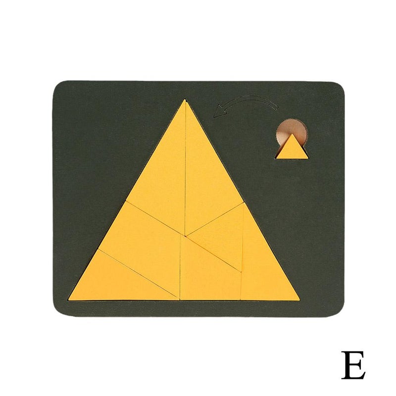 Wooden puzzle with impossibly simple components for children and adults – a brain-teasing, stress-relieving puzzle with multiple impossible pieces.